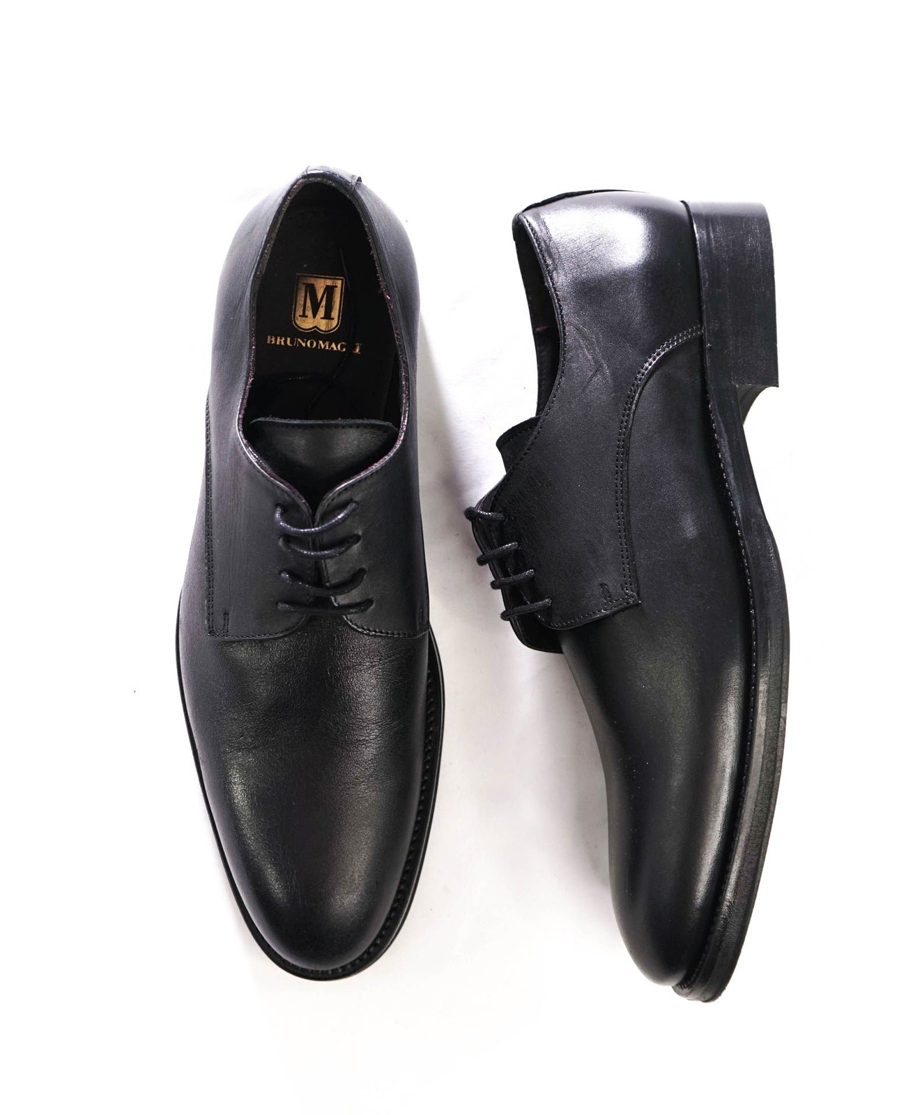 $395 BRUNO MAGLI – Black Leather Derby – US 9 (42EU)