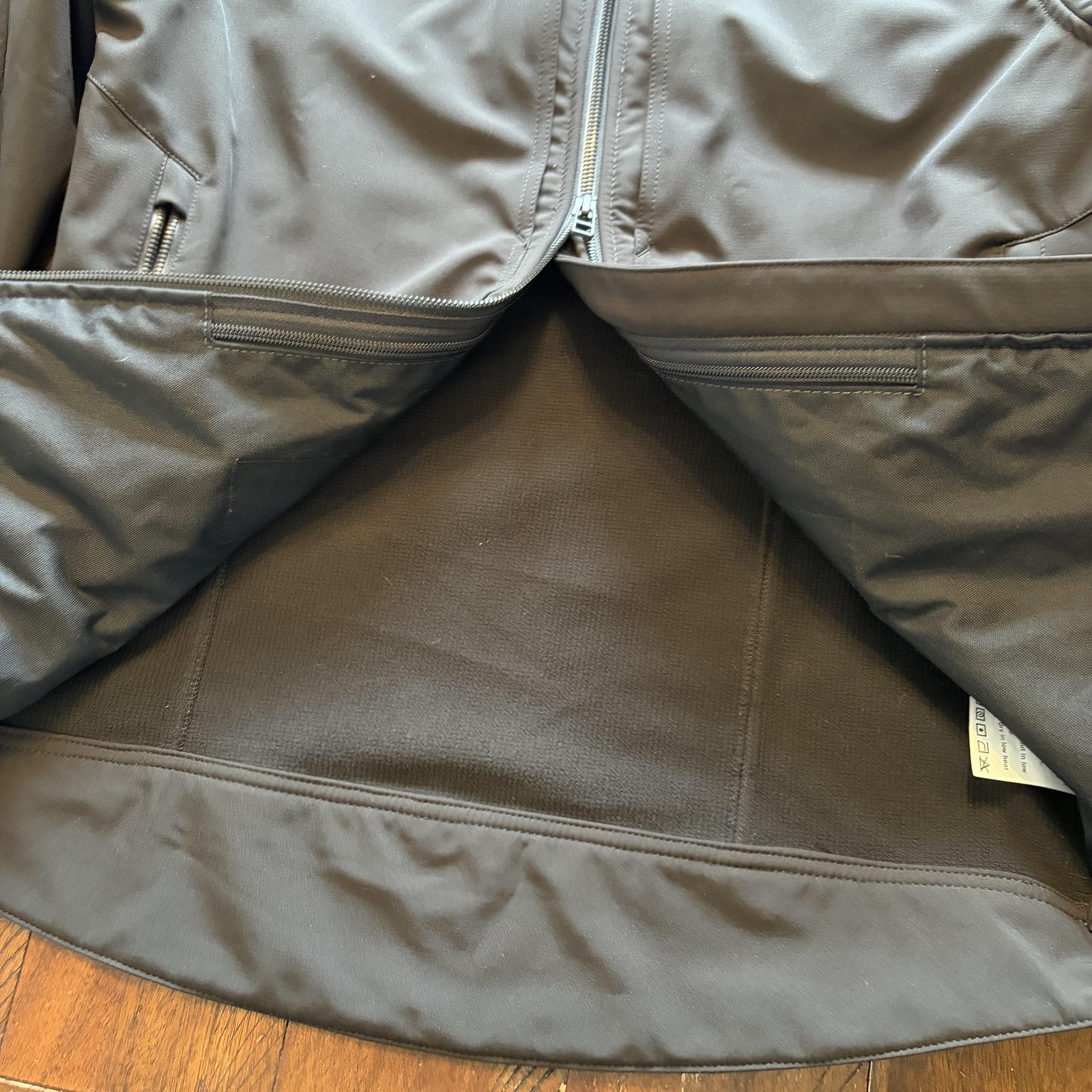 UnderTech Undercover Jacket Mens Large Gray Softshell Full Zip Tactical Made USA