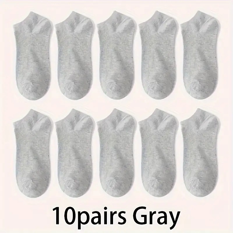 10-30 Pairs Unisex Ankle Socks – Comfortable Everyday Low Cut Sport Socks –