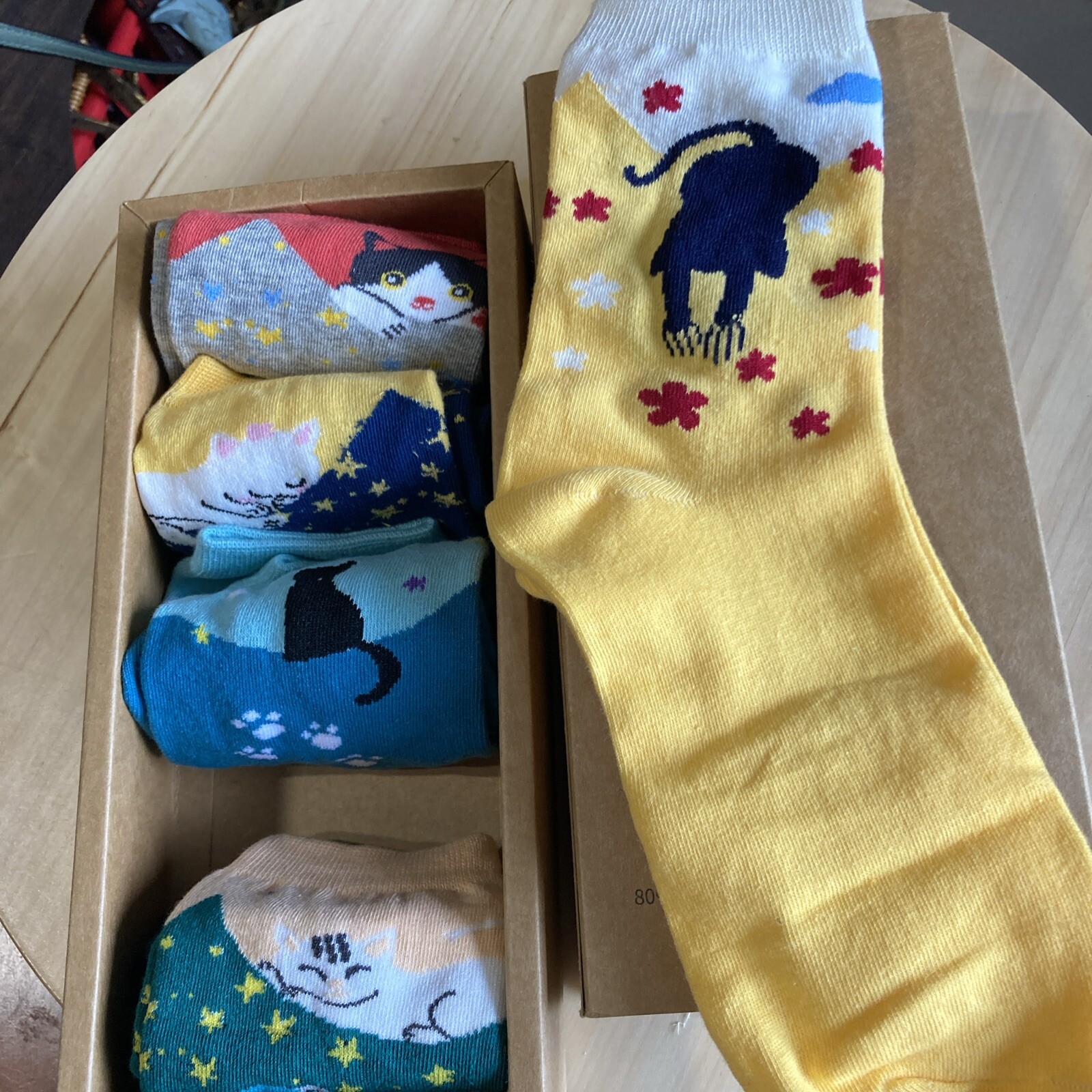 Leotruny Cat Boutique Socks NIB Multicolor Ankle 80% Cotton, 20% Spandex/elastic
