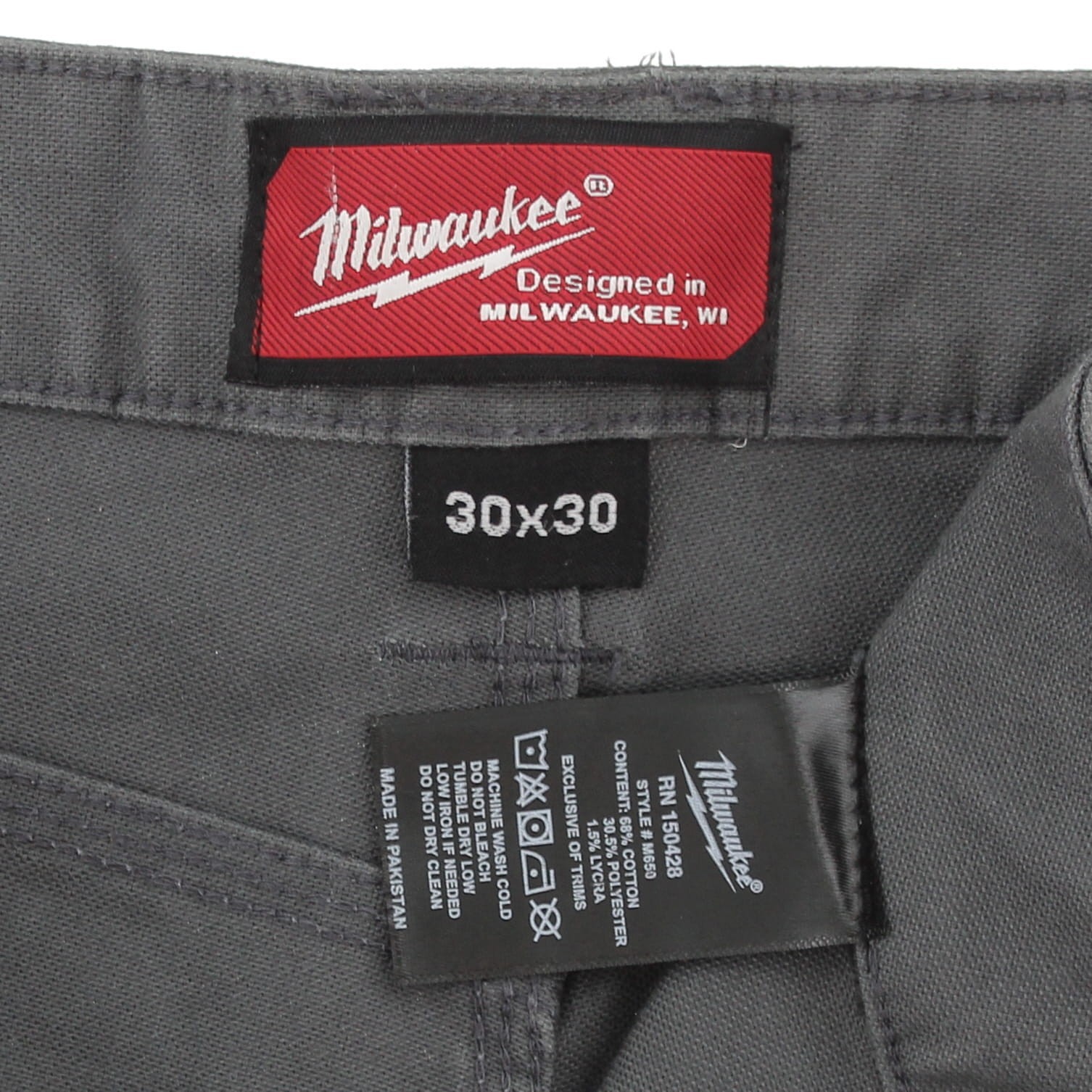Milwaukee Men’s Flex Work Pants, 6-Pocket, Triple Stitch, Built-in Stretch