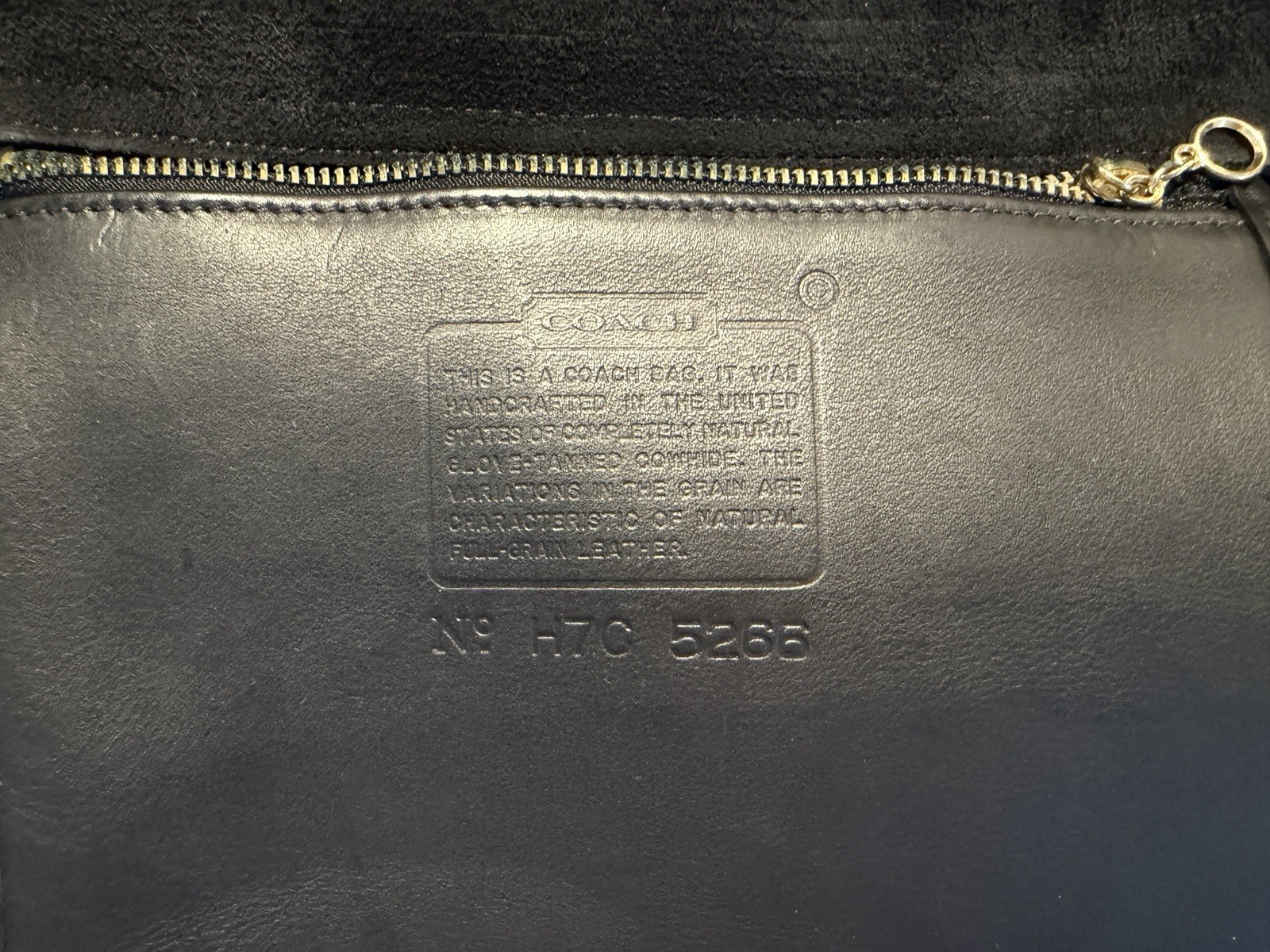 Vintage Coach Black Leather Beekman Briefcase 5266 USA – complete with Strap