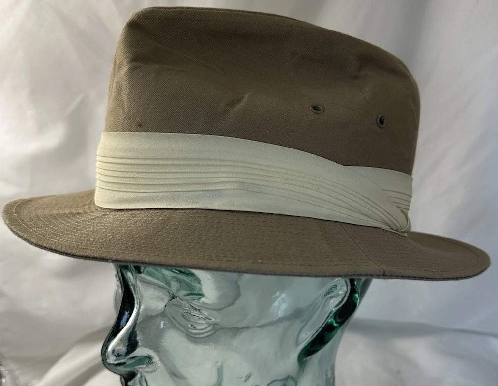 Dorfman Pacific Tan Fedora Hat Medium (Made in Sri Lanka) Classic