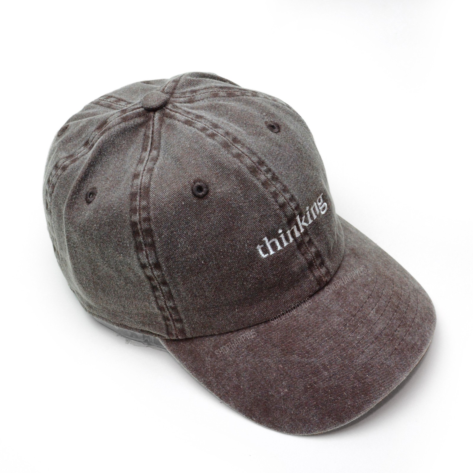 Anthropic Claude Thinking Hat Navy Blue Adjustable Strapback Baseball Cap New