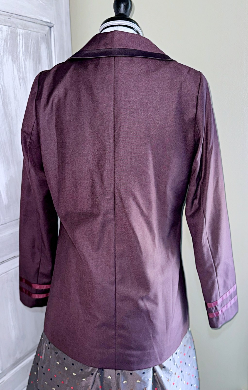 F i.n.t an another angelus Uniform Style Blazer Jacket Satin Piping J Fashion