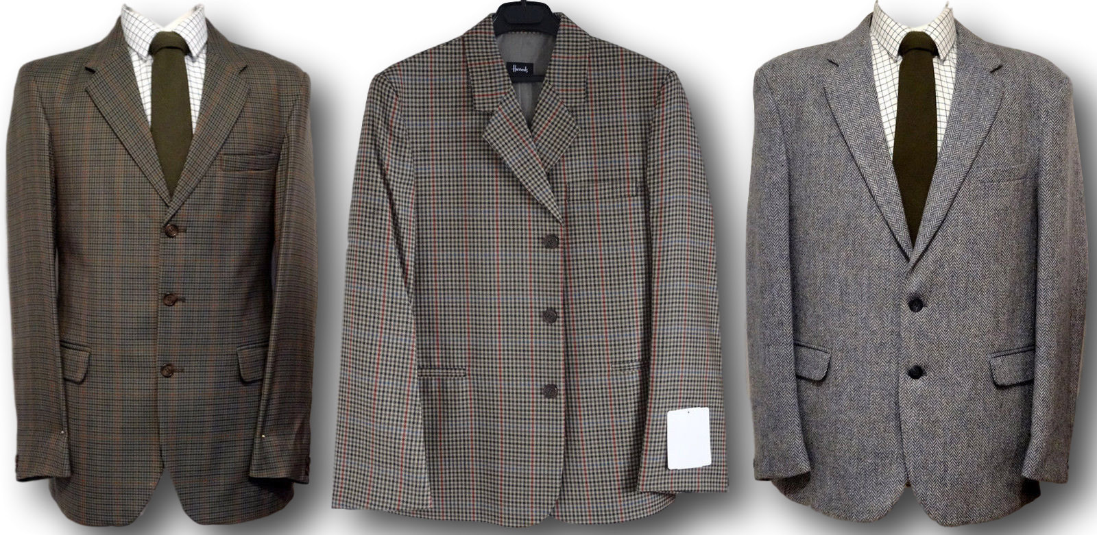 Wool Tweed Sports Jackets / Blazer – Many Colours- Sizes From 31″ to 48″