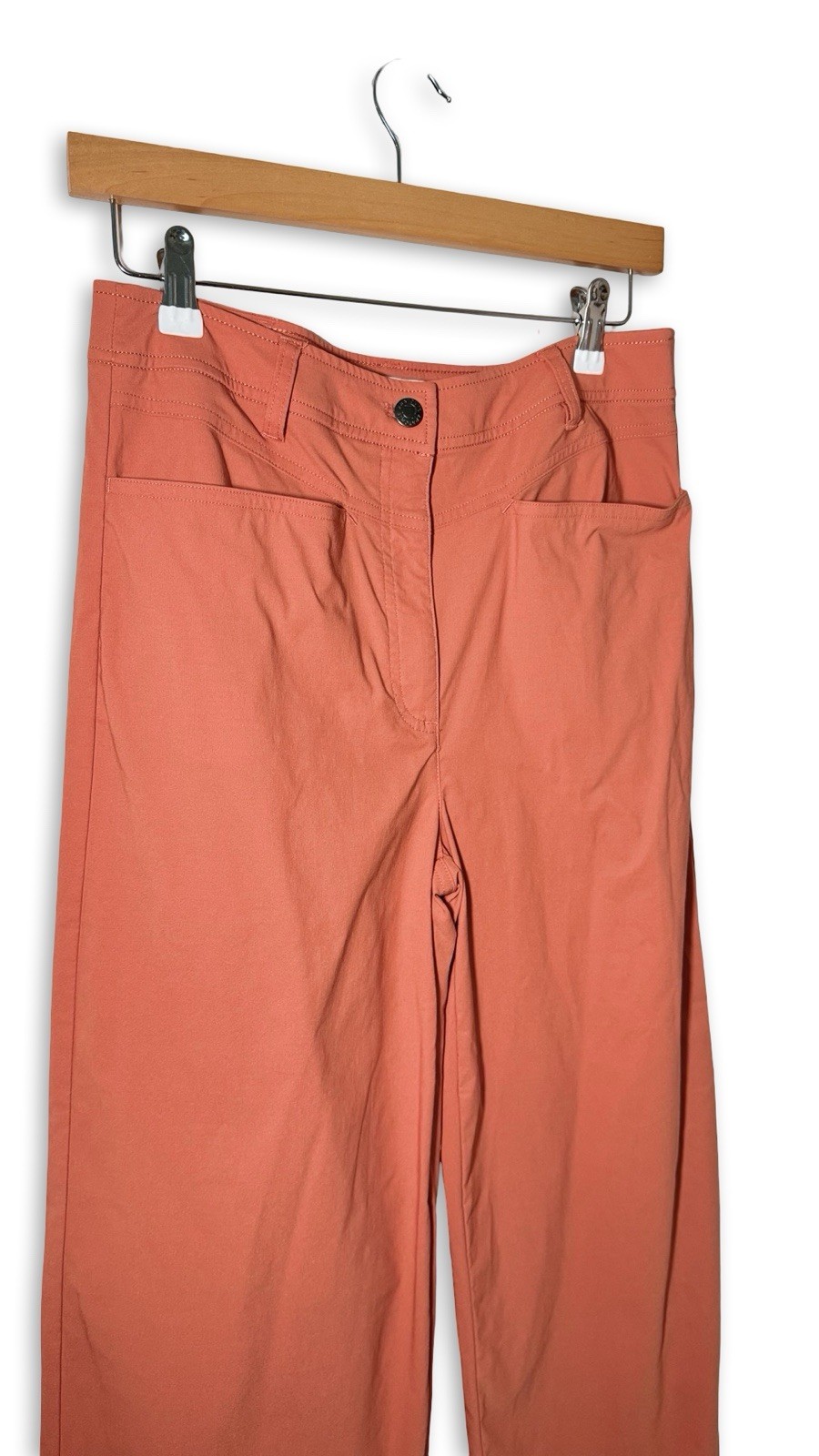Anatomie Greyson Women’s Medium Ginger Stretch Wide Leg Pants EUC Flowy minimal