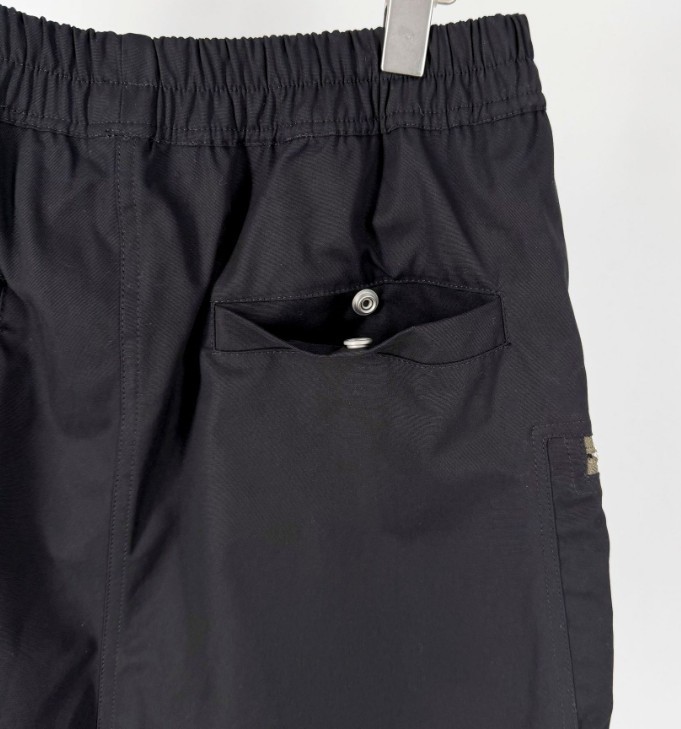 2026 New Drkshdw Dark Large Pocket Zipper Elastic Waist Shorts Wide Leg Pants