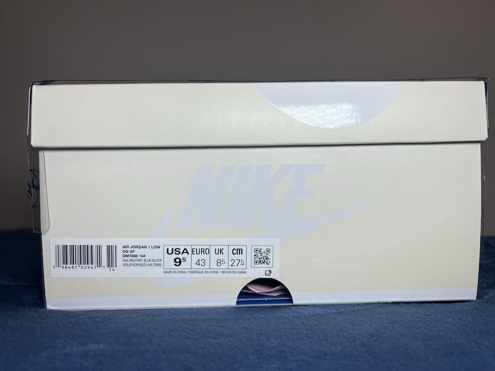 Nike Air Jordan 1 Low Travis Scott Cactus Jack Fragment DM7866 Men’s Size 9.5