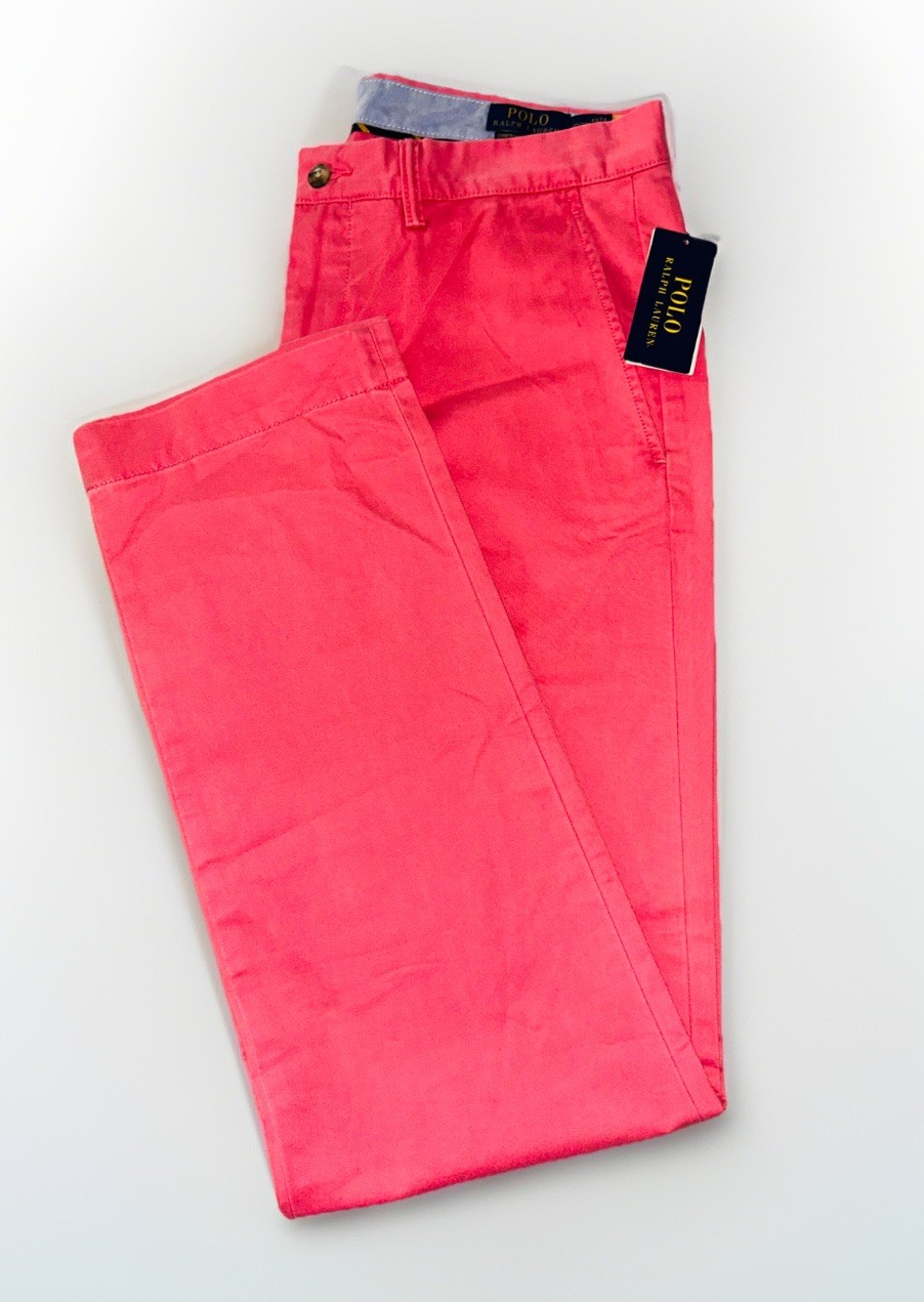 $115 Ralph Lauren Polo Men’s Stretch Straight Fit Flat Front Chino Pants 32×32