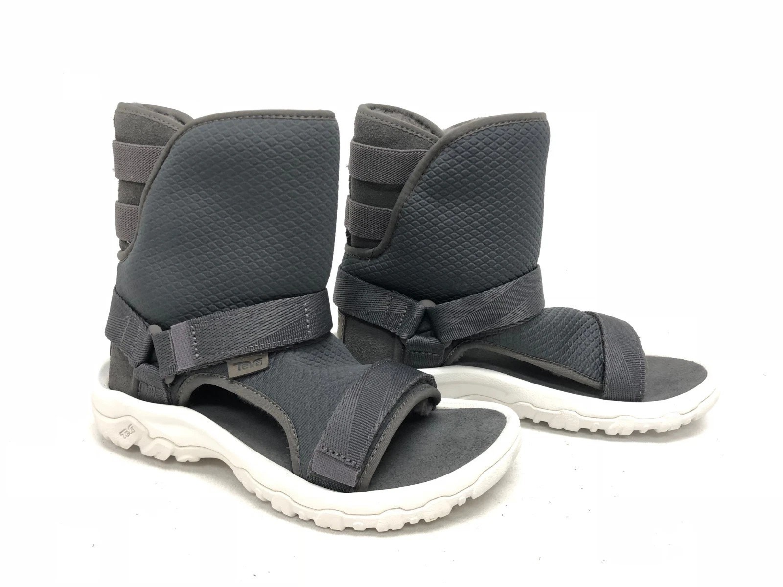 UGG/TEVA COLLAB Dark Gray SHEEPSKIN SPORTY HYBRID BOOT SANDAL 1018220U SZ M5/W7