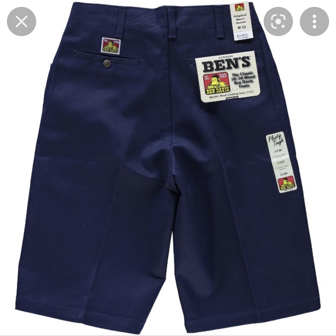 Original BEN Davis Shorts Black- Blue- Khaki- Light – Gray D. Gray All Sizes