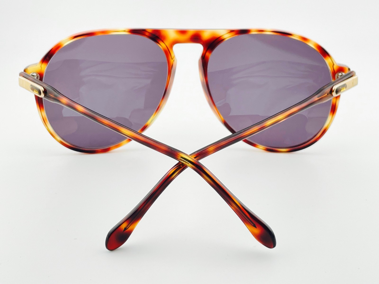 CAZAL 617 col 133 mocha amber sunglasses W. Germany LARGE new lenses, case
