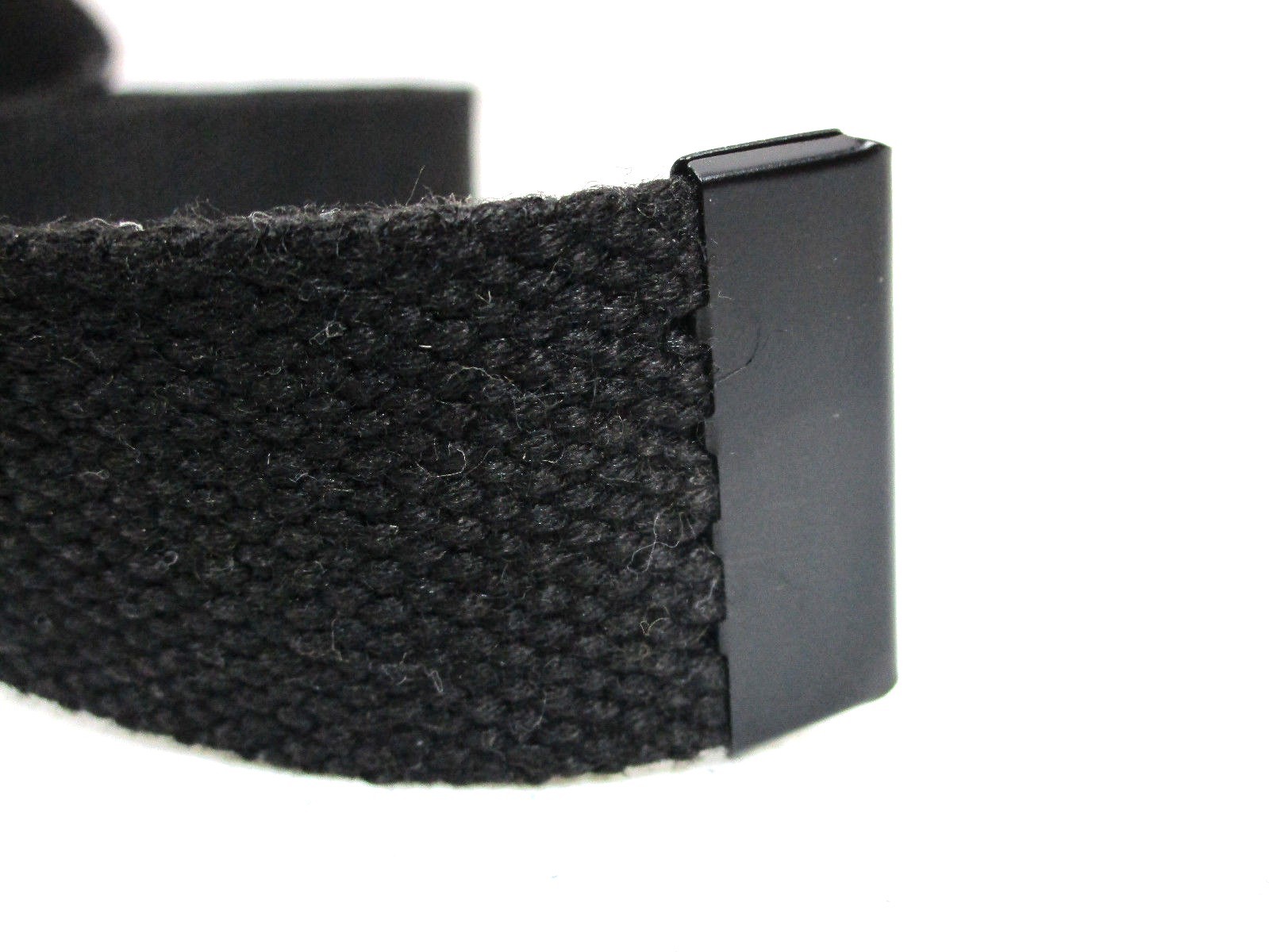 Black Nylon Cotton Web Belt Automatic Buckle Fits Sizes 32 To 48 New Tactical