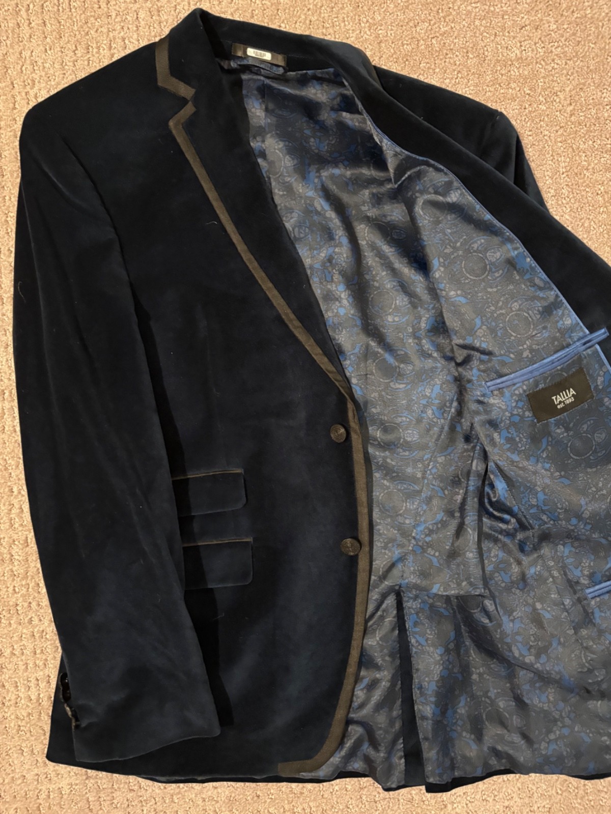 Mens Medium Tallia Blue Blazer
