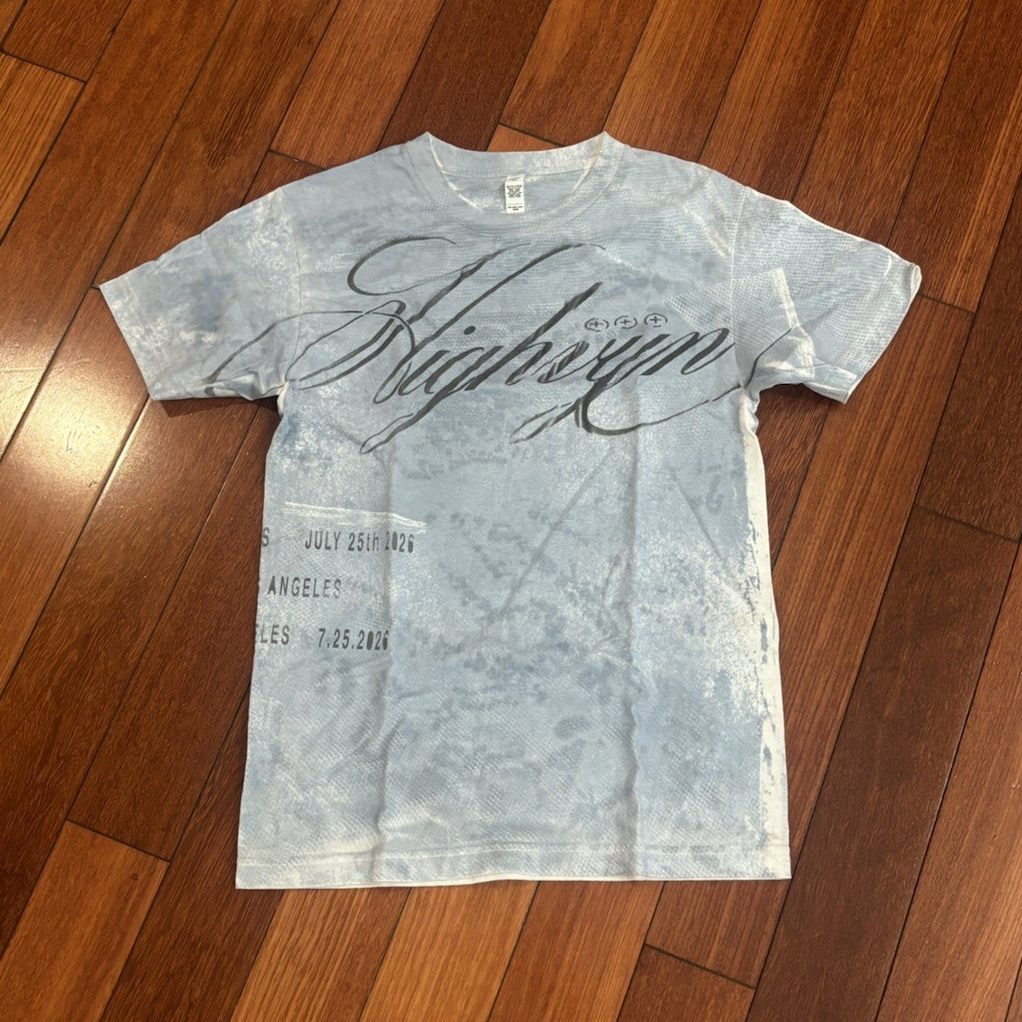 Highvyn hand dyed concert tshirt (limited 20 units for LA show 7/25) size Small