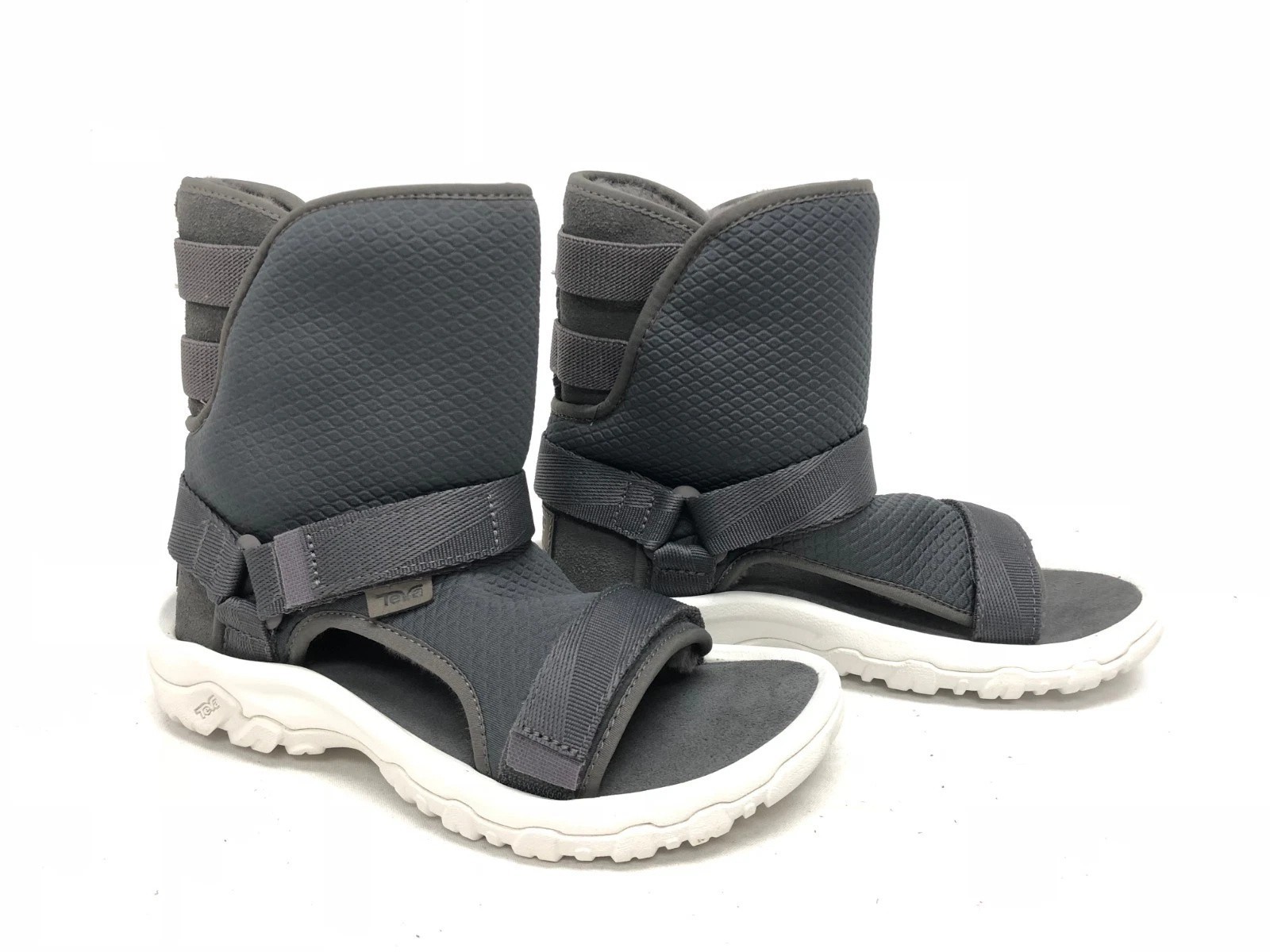 UGG/TEVA COLLAB Dark Gray SHEEPSKIN SPORTY HYBRID BOOT SANDAL 1018220U SZ M5/W7