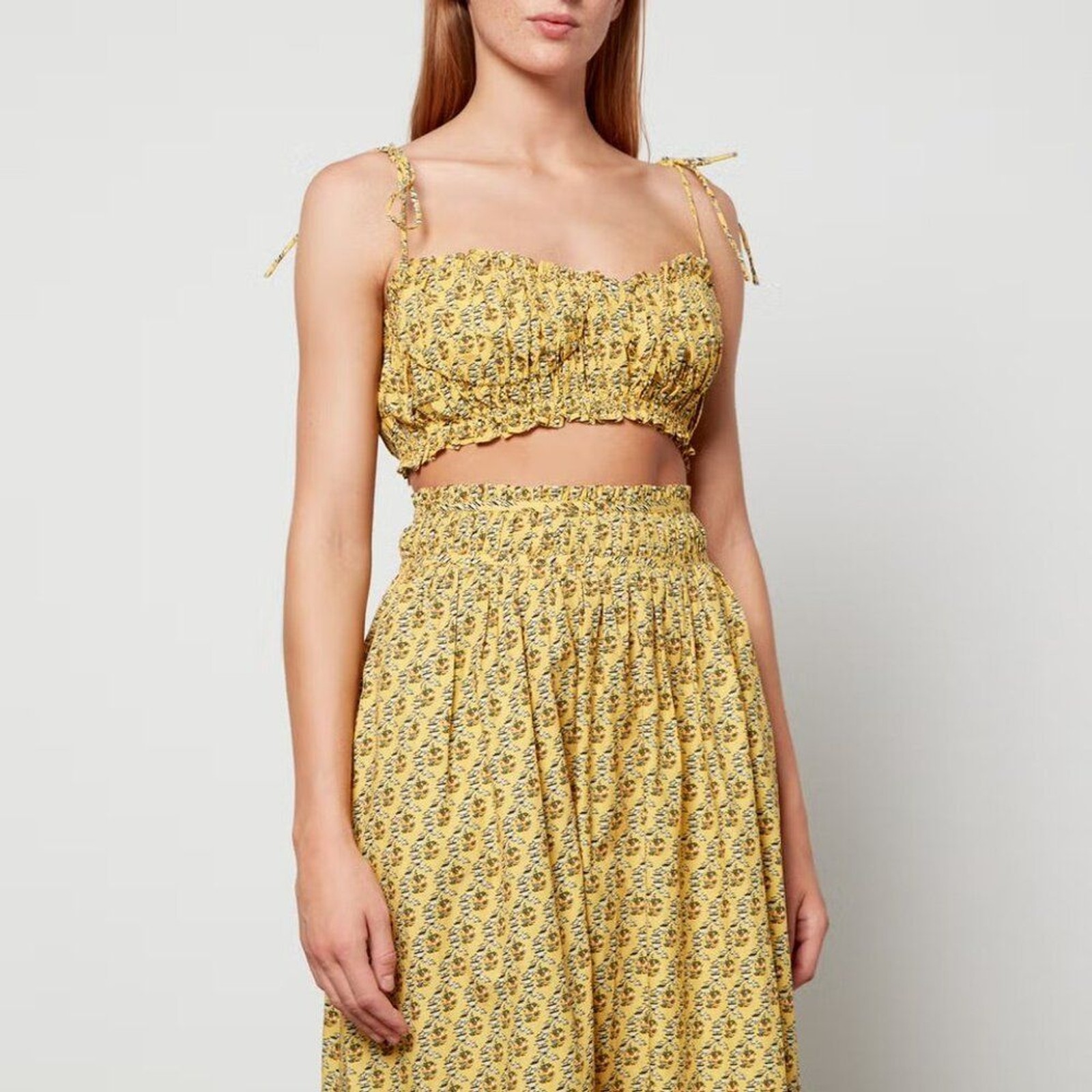 NWT Rhode Pari Top Jawahar Garden Golden Mini Print | Size 2