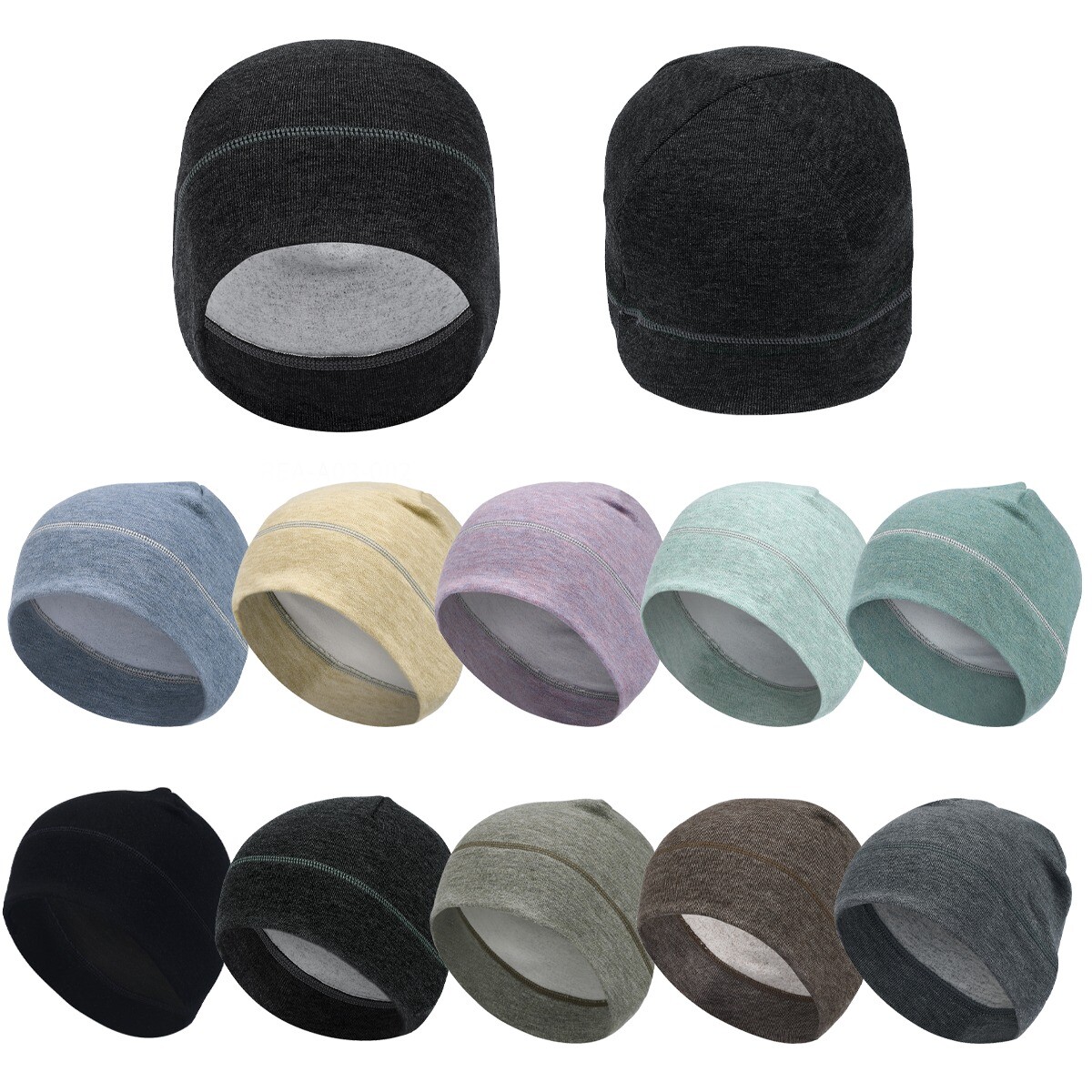 Winter Skull Caps Cotton Sleep Hats Multifunctional Helmet Liner Cap for Cycling