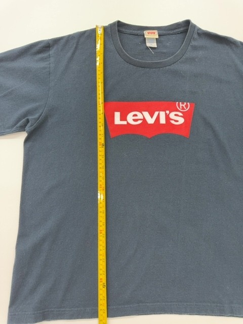Levi’s Men’s Blue Logo Crew Neck T-Shirt Size XL Excellent Condition