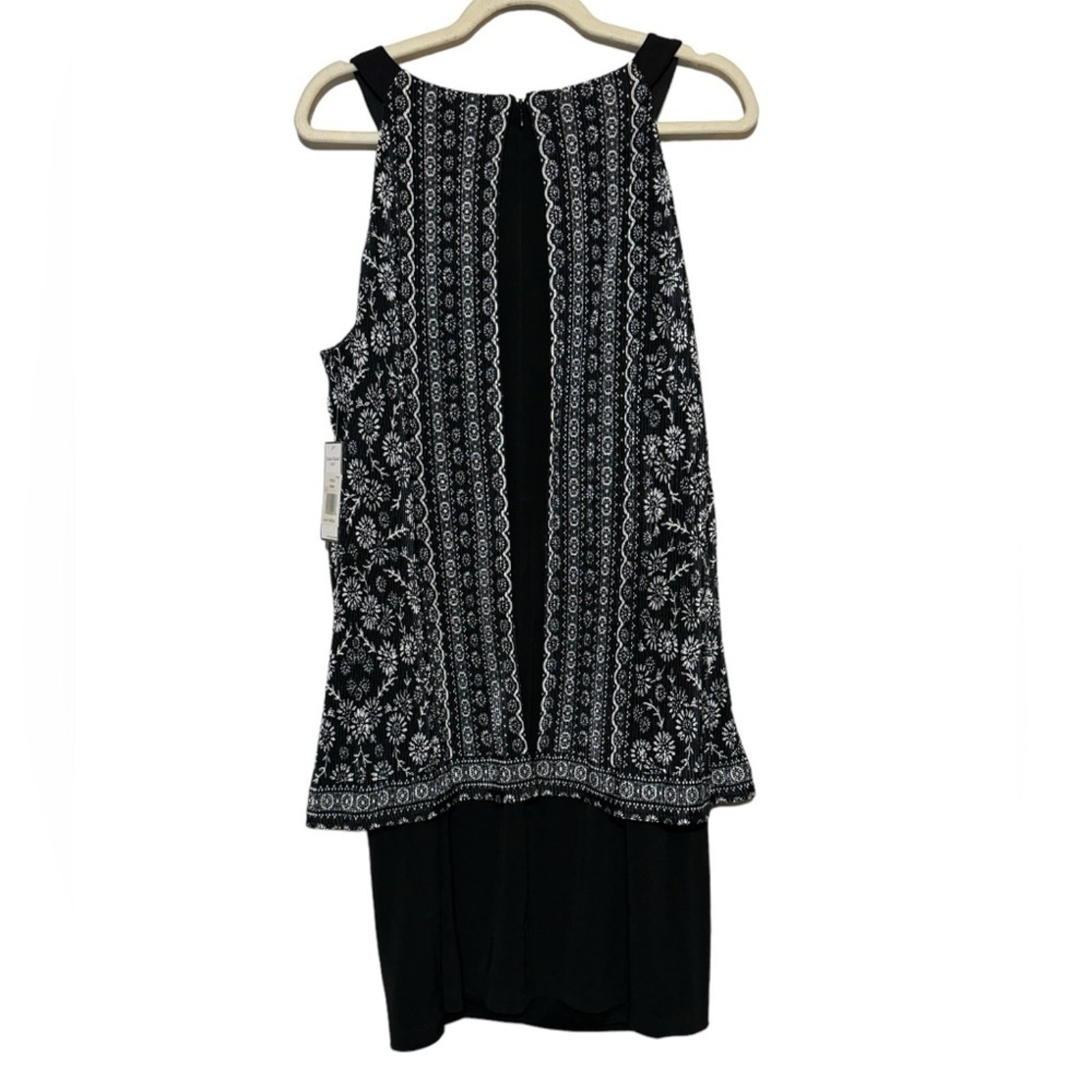 Jessica Howard NWT Black White Sleeveless Classic Dress Women’s Size 14