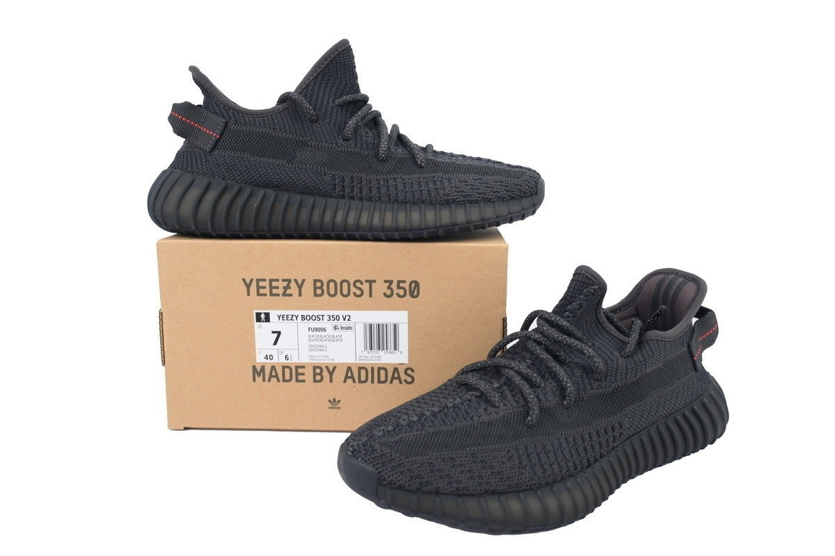 adidas Yeezy Boost 350 V2 Low Black Non-Reflective Men’s Sneakers Running Shoes