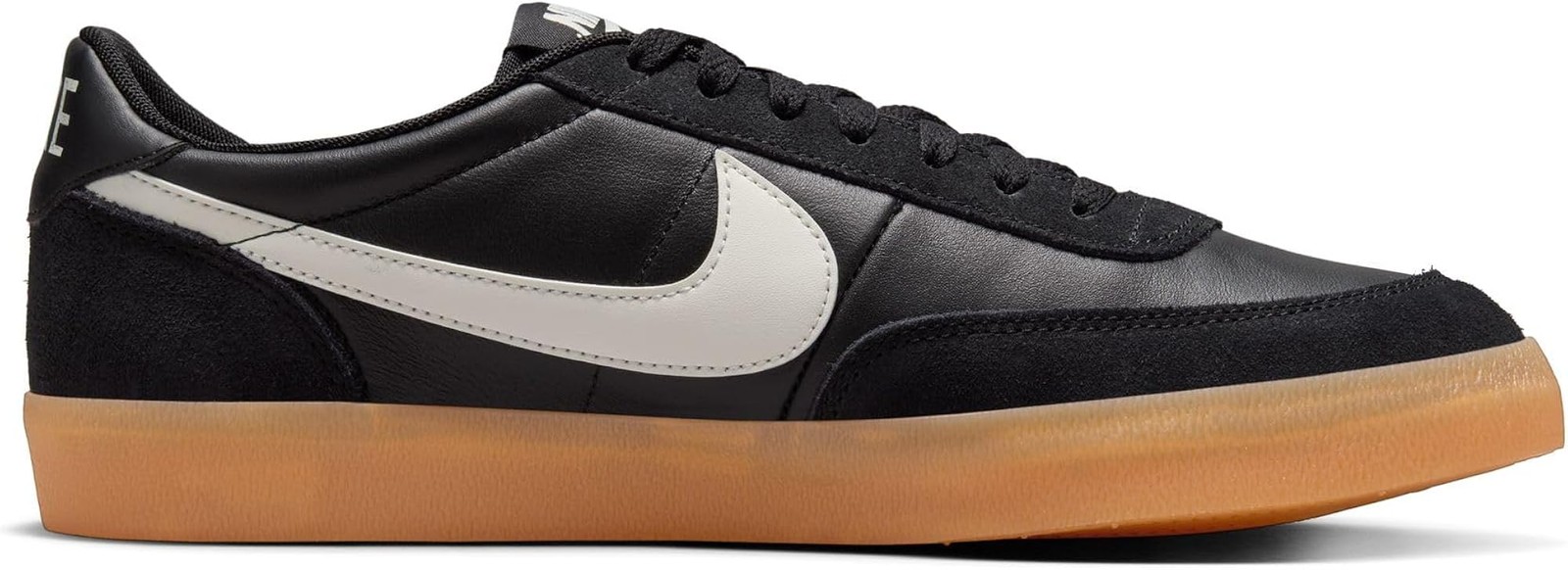 Nike Men’s Killshot 2 Leather Sneakers, Black/Sail/Gum Yellow, 12 Medium US – Bl