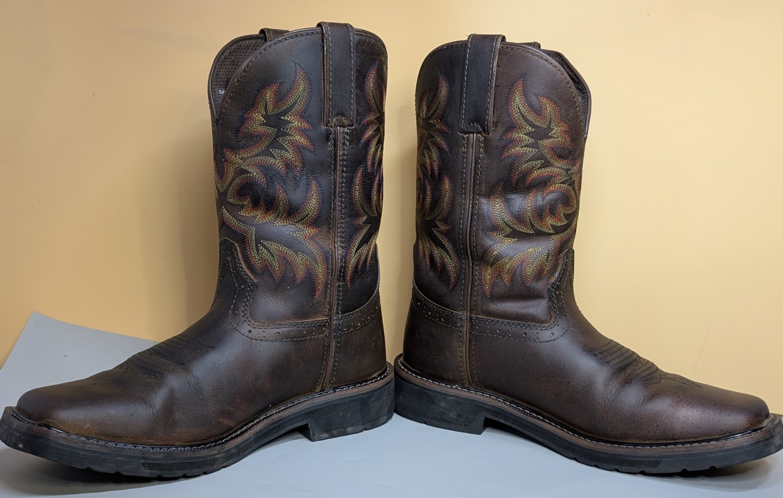 Justin Men’s Boots Driller Western Stampede Cowboy Work Composite Toe 9D