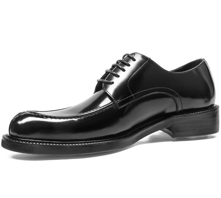 British Men’s Dress Formal Wedding Club Oxfords Leather Round toe Lace up Shoes