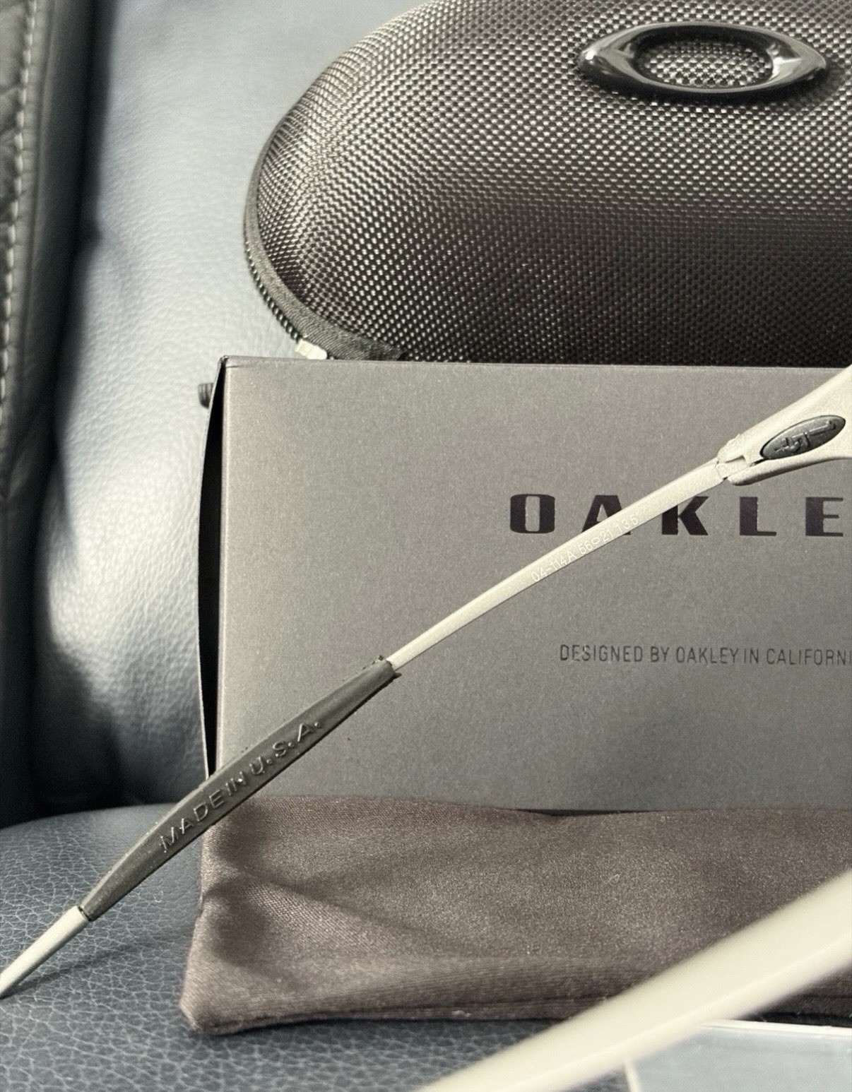 Oakley Penny & Juliet X-Metal Sunglasses Sand Grey Frame Bule Lens