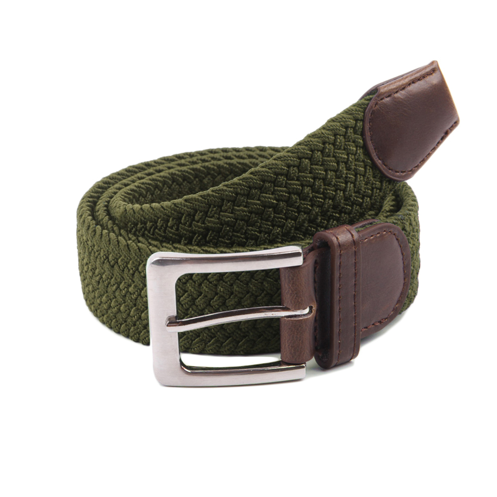 Gelante Canvas Elastic Fabric Woven Stretch Braided Belts