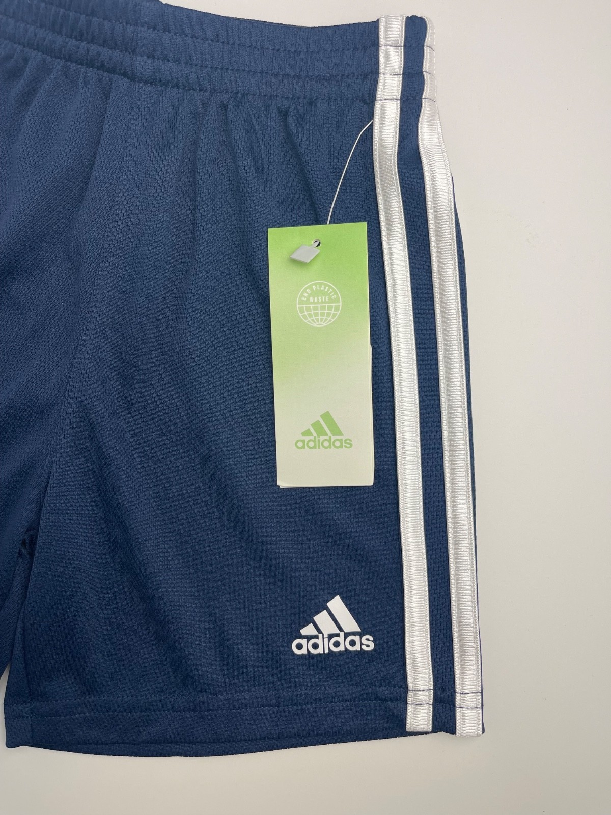 NWT Boys adidas squadra Basketball gym shorts Black Gray Blue White graphic logo