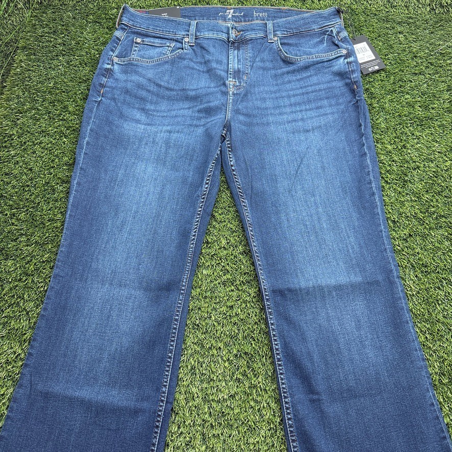 NWT 7 For All Mankind Brett Bootcut Jeans Mens MultiSize (32,34,36,38) Dark Wash