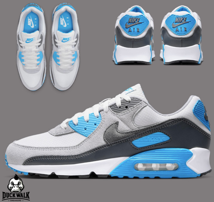 Nike Air Max 90 Shoes Platinum Tint Iron Grey DM0029-019 Men’s Multi Size NEW