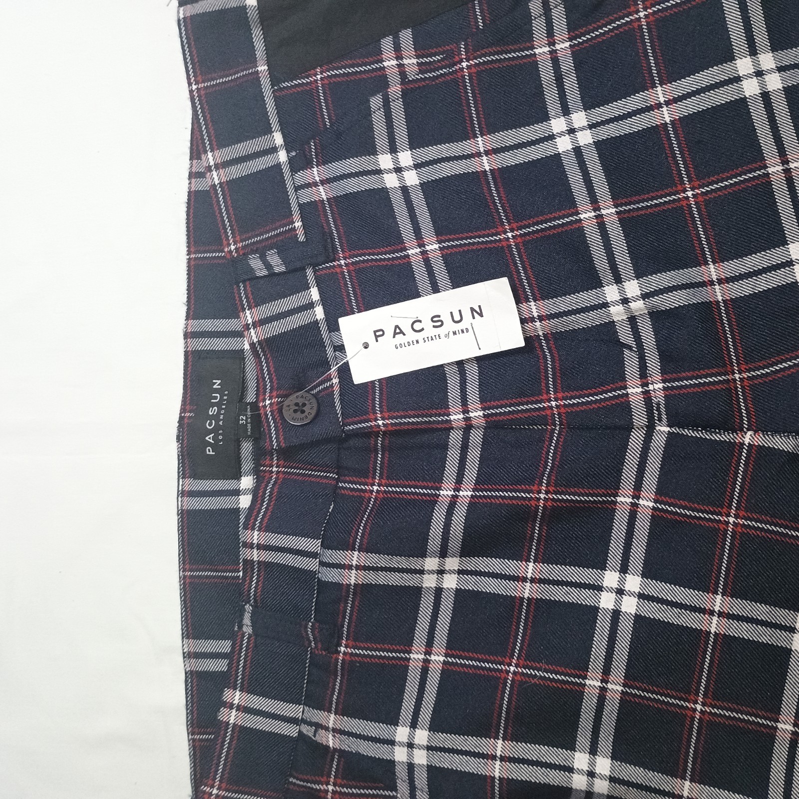 Pacsun plaid pull on pants size 32