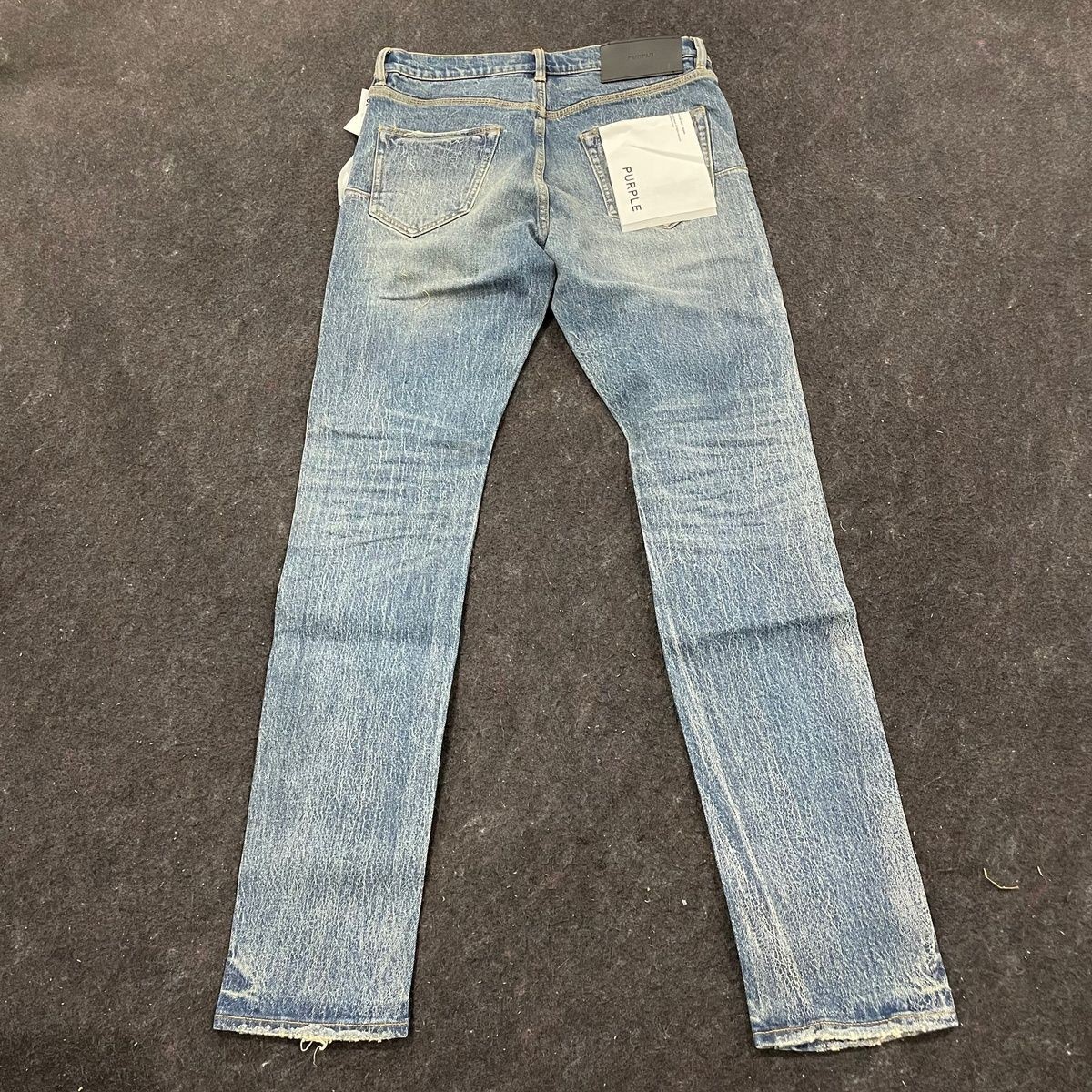PURPLE Crackle Coated Jeans Men’s Size 30 Mid Indigo
