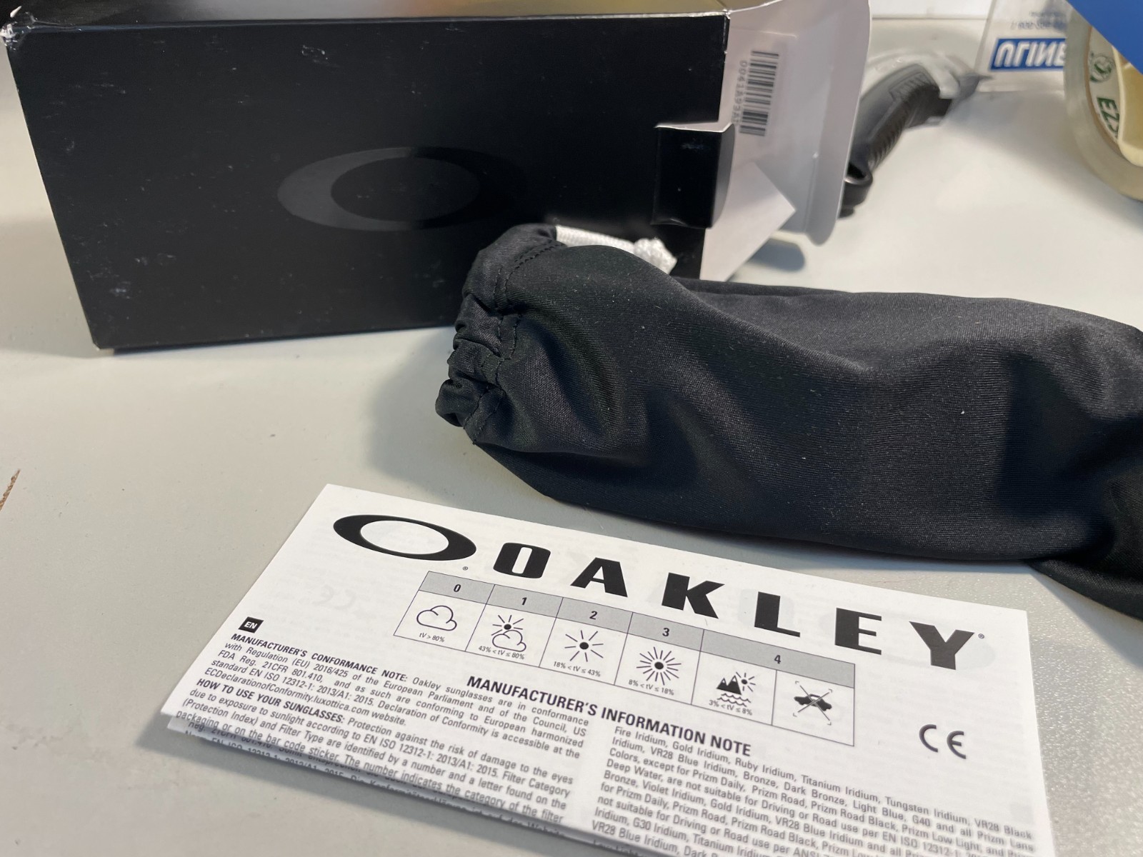 Oakley OJECTOR Grey Ink w Blue SAPPHIRE PRIZM POLARIZED Sunglass 9018-14