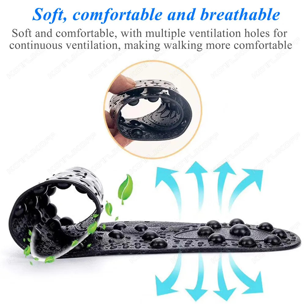 Enhanced Magnetic Therapy Massage Insoles Foot Acupressure Point Therapy Body