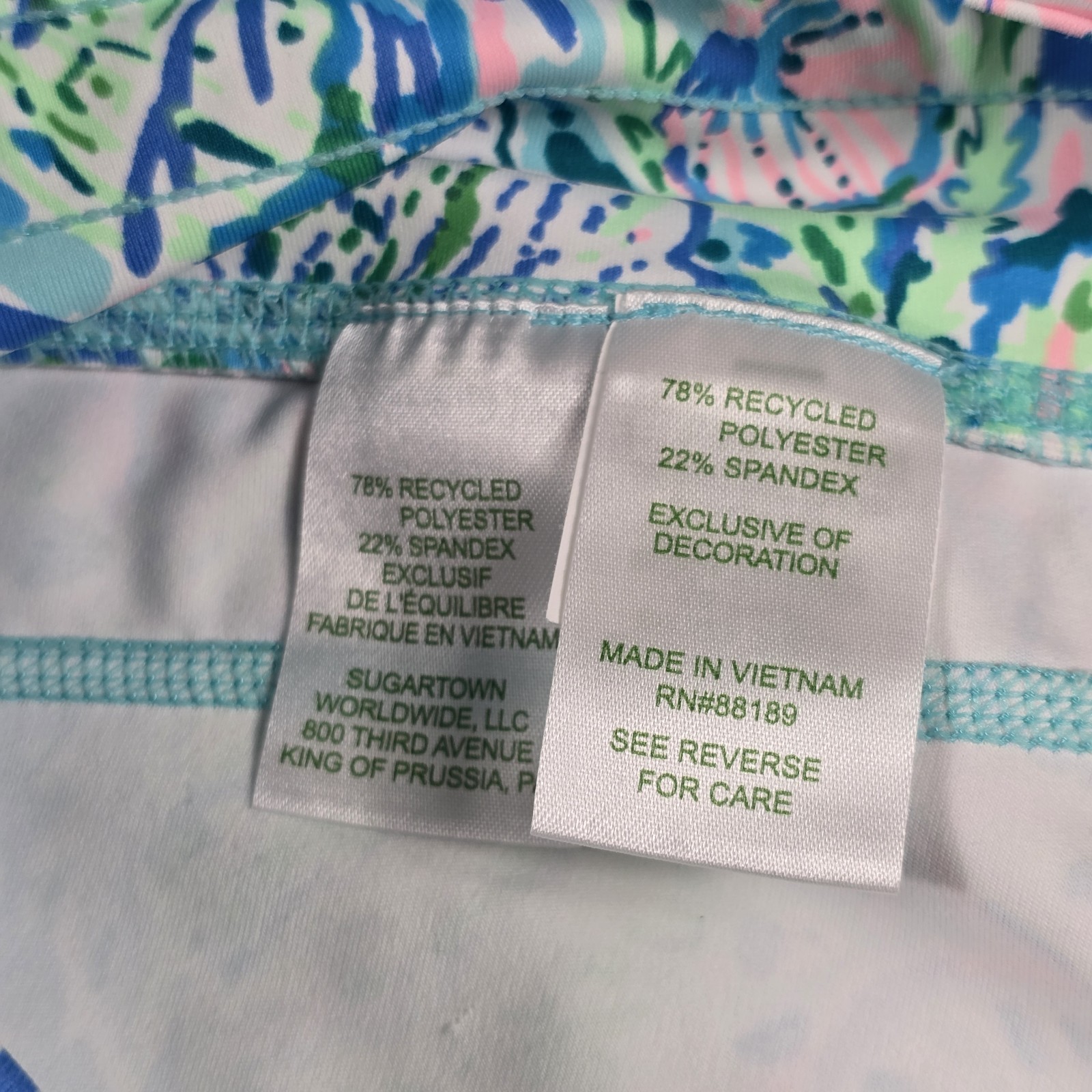 Lilly Pulitzer Luxletic Island Women’s Mid Rise 28″ Jogger UPF 50+ Size XL