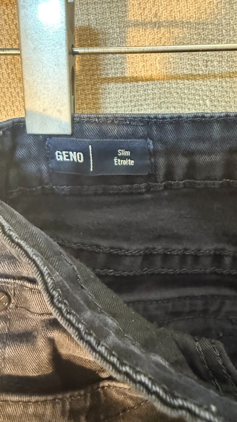 True Religion Ricky Relaxed Straight Black Jeans Mens 30×33 Flap Pocket