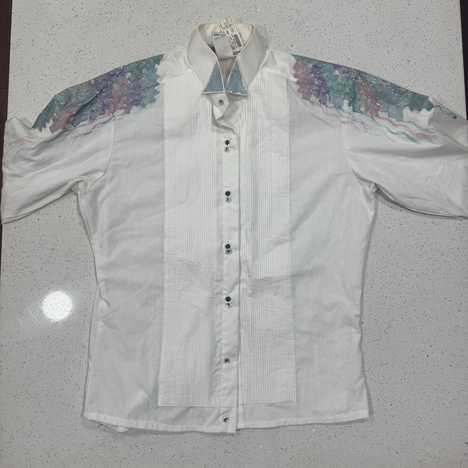 NWT Dead Stock Wanted By Beads Beautiful Women’s Long Sleeve Shirt S 30/31