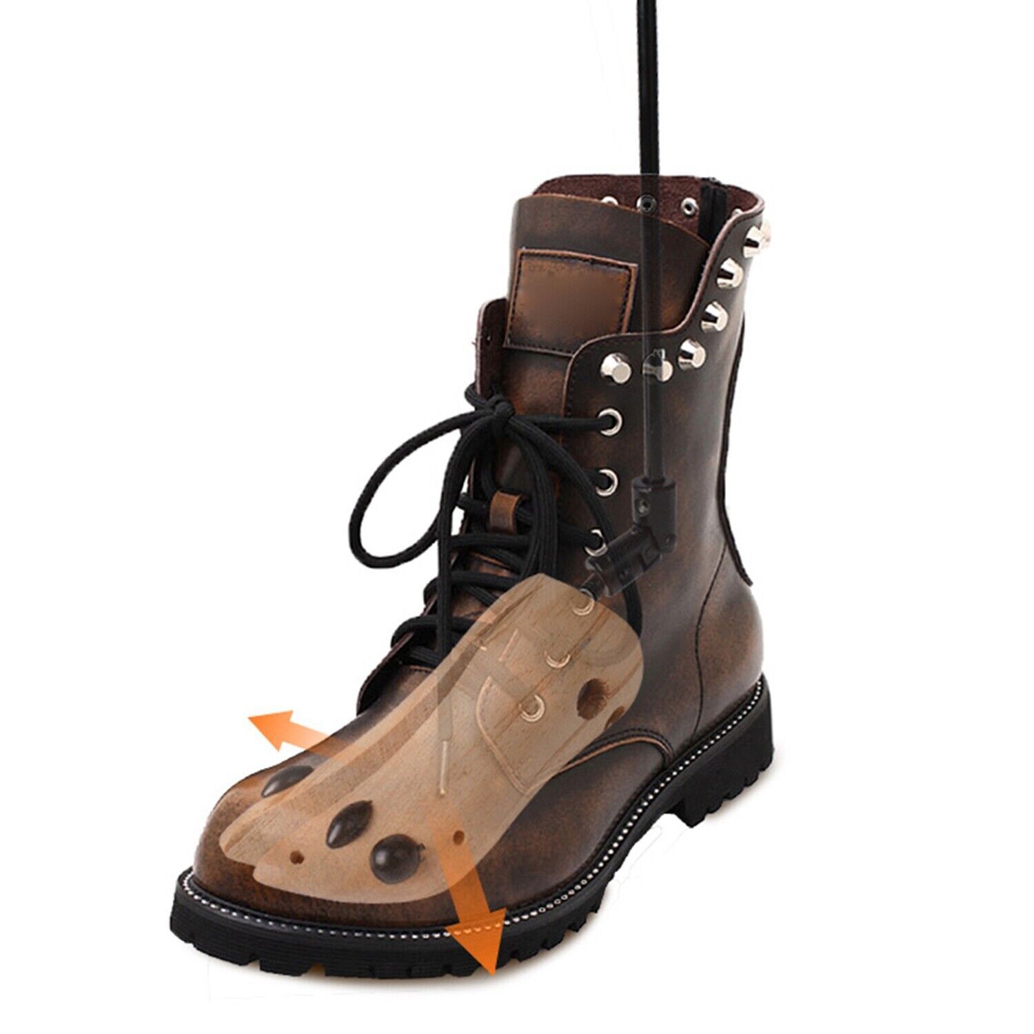 2PCS Wooden Boot Stretcher Adjustable Shoe Shaper Widener Expander for Men Women
