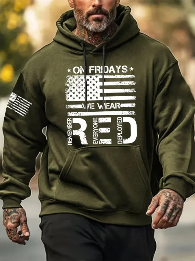 On Friday We Wear Red 3D Print Hoodie
