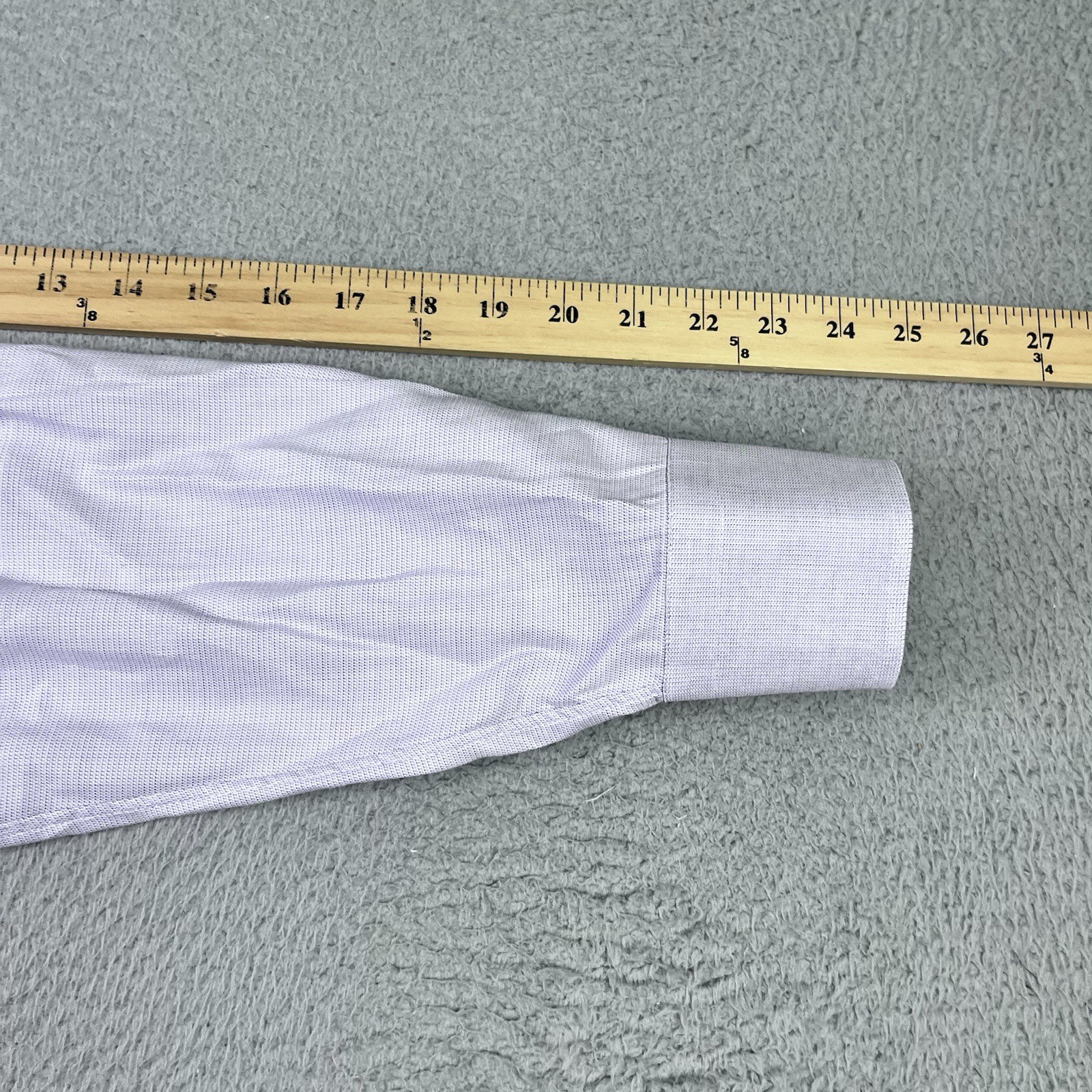 Canali Shirt Mens 39 15.5 Purple Barrel Cuff Cotton Button Up Made in Italy