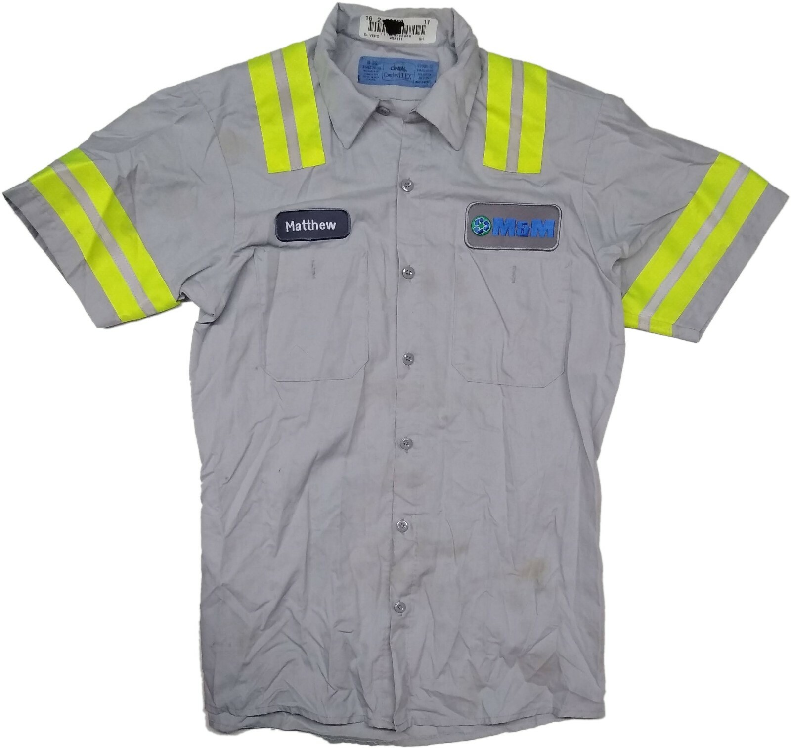 Used Work Shirts High Visibility Hi-Vis Reflective Safety Uniform Towing