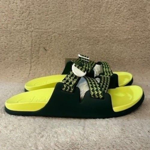 Chaco Mens Chillos Slide Public Lands Evergreen Sandals JCH198445 Green Lime 15