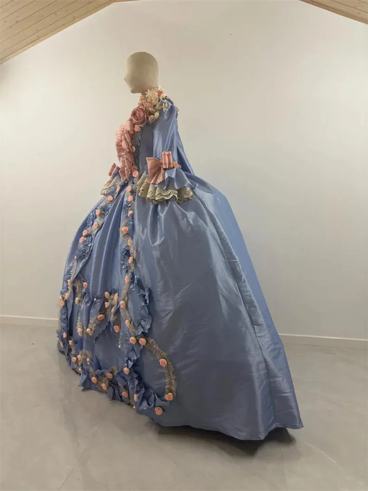 Robe A La Francaise 18thCenturyRococo Baroque Floral DressQueen Marie Antoinette