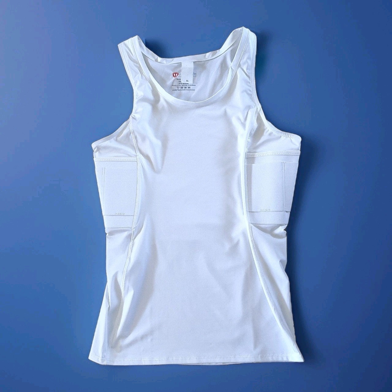 UnderTech UnderCover Men’s XL White Tactical Concealment Tank Top Compression