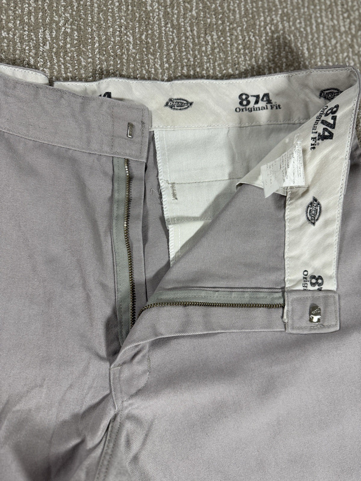 Dickies Pants Mens 38×28 Gray 874 Twill Work Straight Leg