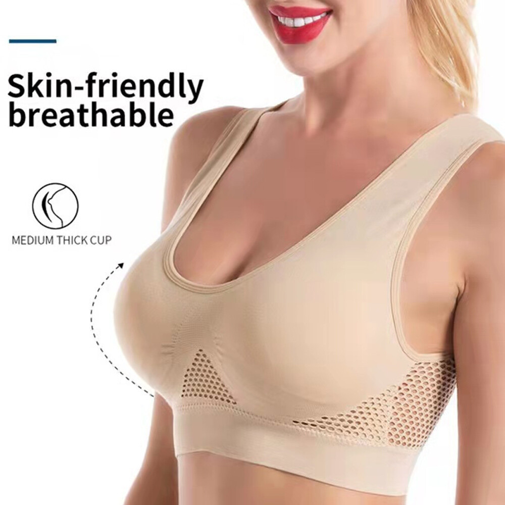 Plus Size Bra Women Bras 28-50AABCDD Sports Bra Yoga Wireless Bra Vest Brassiere